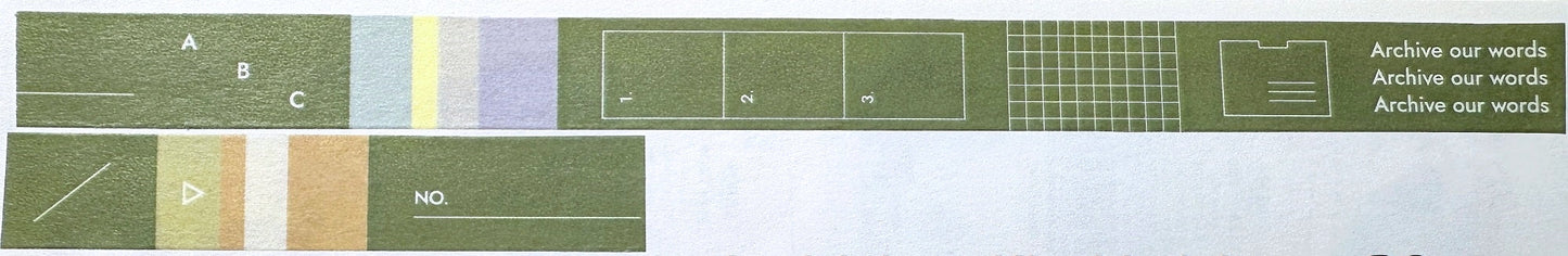 Gongjang - Archiving series Korean masking tapes SAMPLES