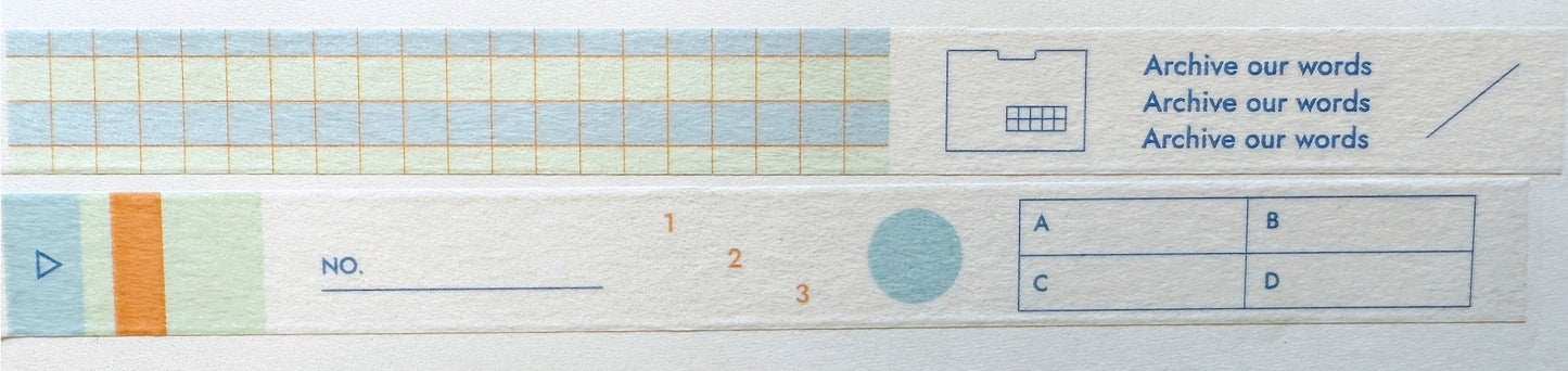 Gongjang - Archiving series Korean masking tapes SAMPLES