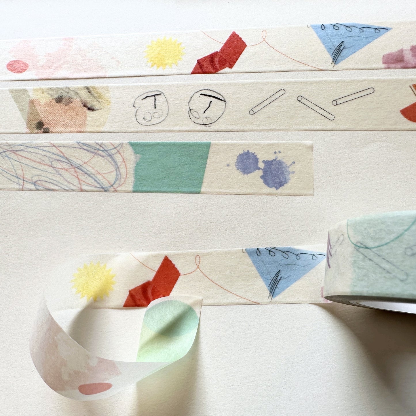 Gongjang x Suh Ji Hyoung - Messy Paper Korean masking tape SAMPLES