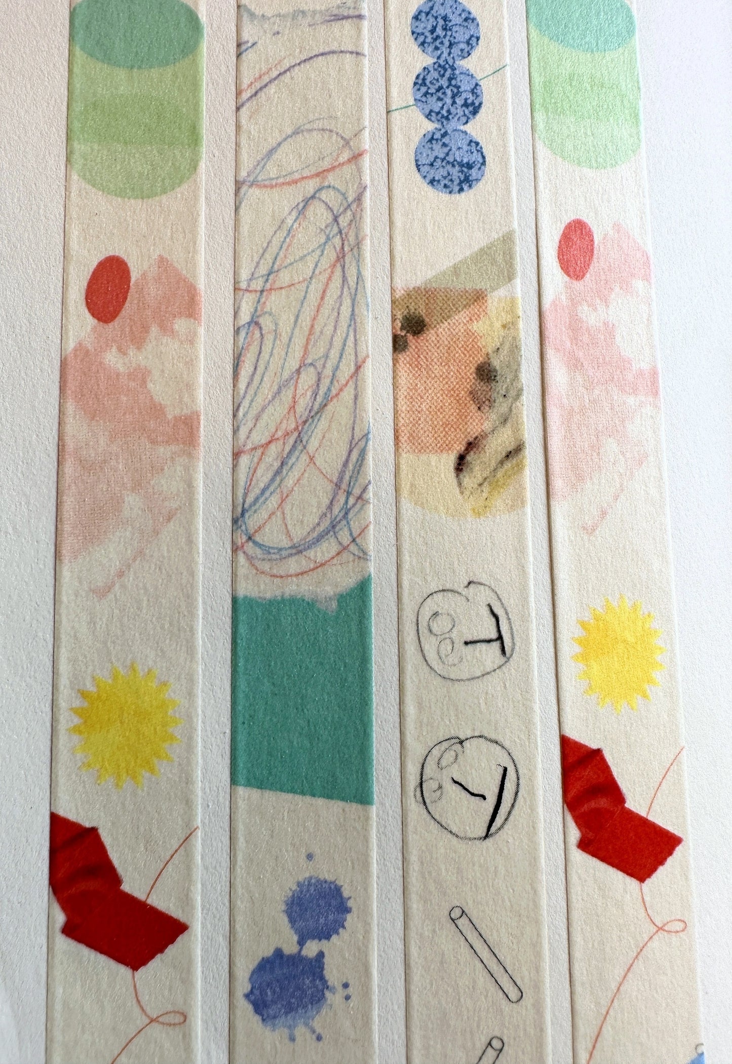 Gongjang x Suh Ji Hyoung - Messy Paper Korean masking tape SAMPLES