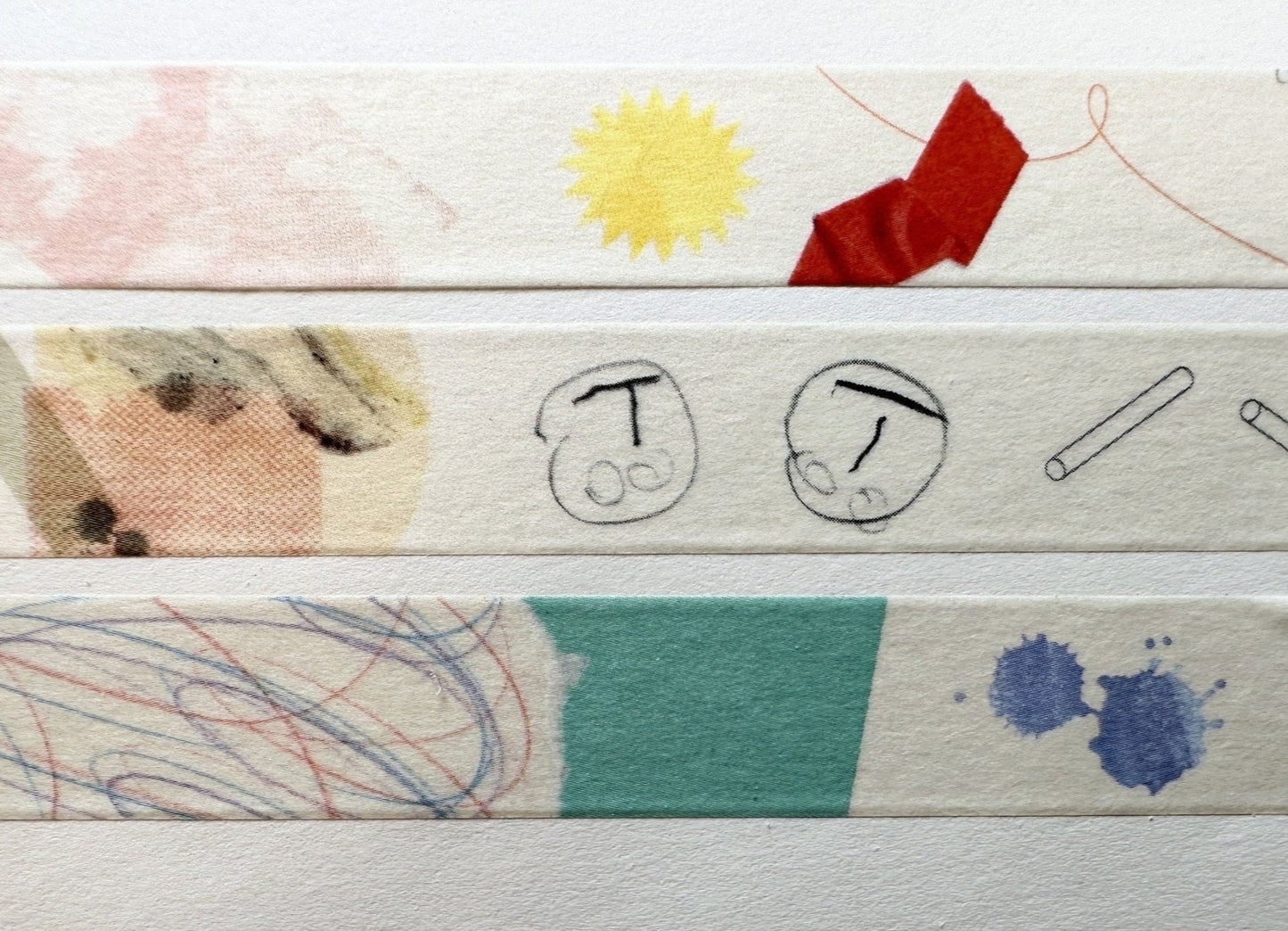 Gongjang x Suh Ji Hyoung - Messy Paper Korean masking tape SAMPLES