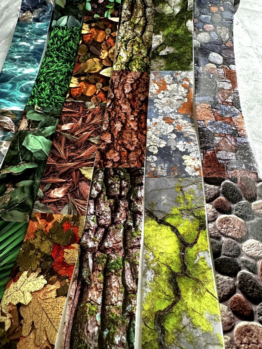 Have a Good Day - Natural Texture Library Series washi tapes SAMPLES