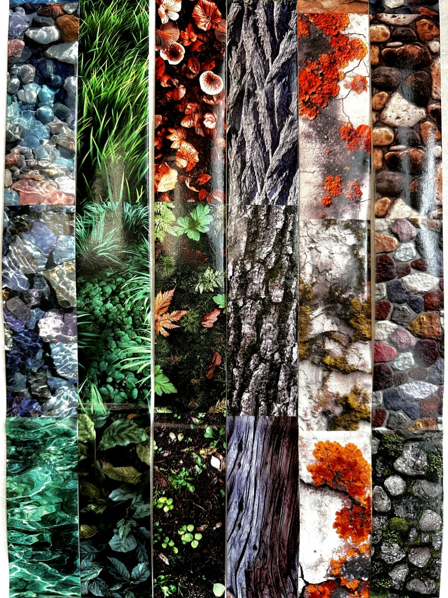 Have a Good Day - Natural Texture Library Series washi tapes SAMPLES