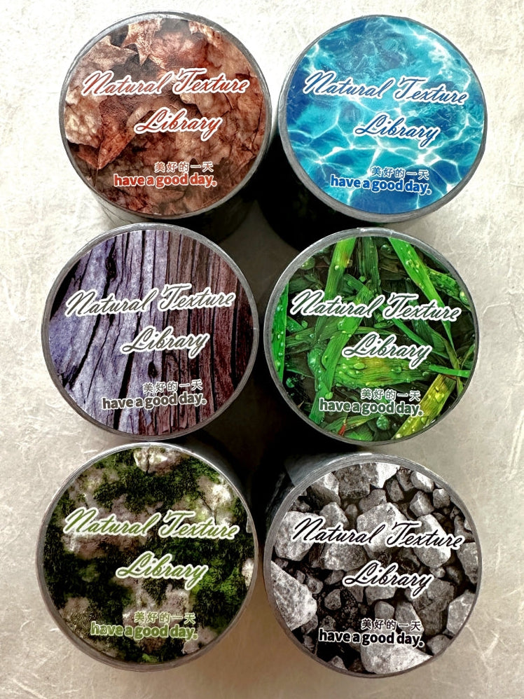 Have a Good Day - Natural Texture Library Series washi tapes SAMPLES