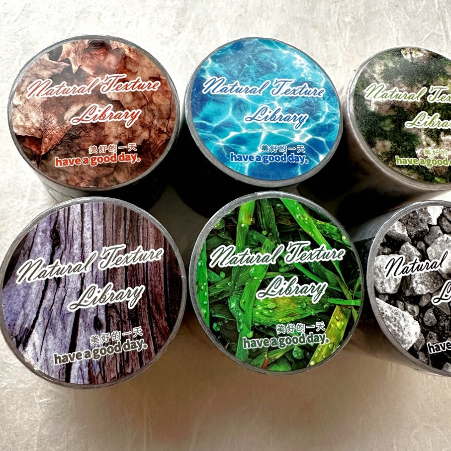 Have a Good Day - Natural Texture Library Series washi tapes SAMPLES