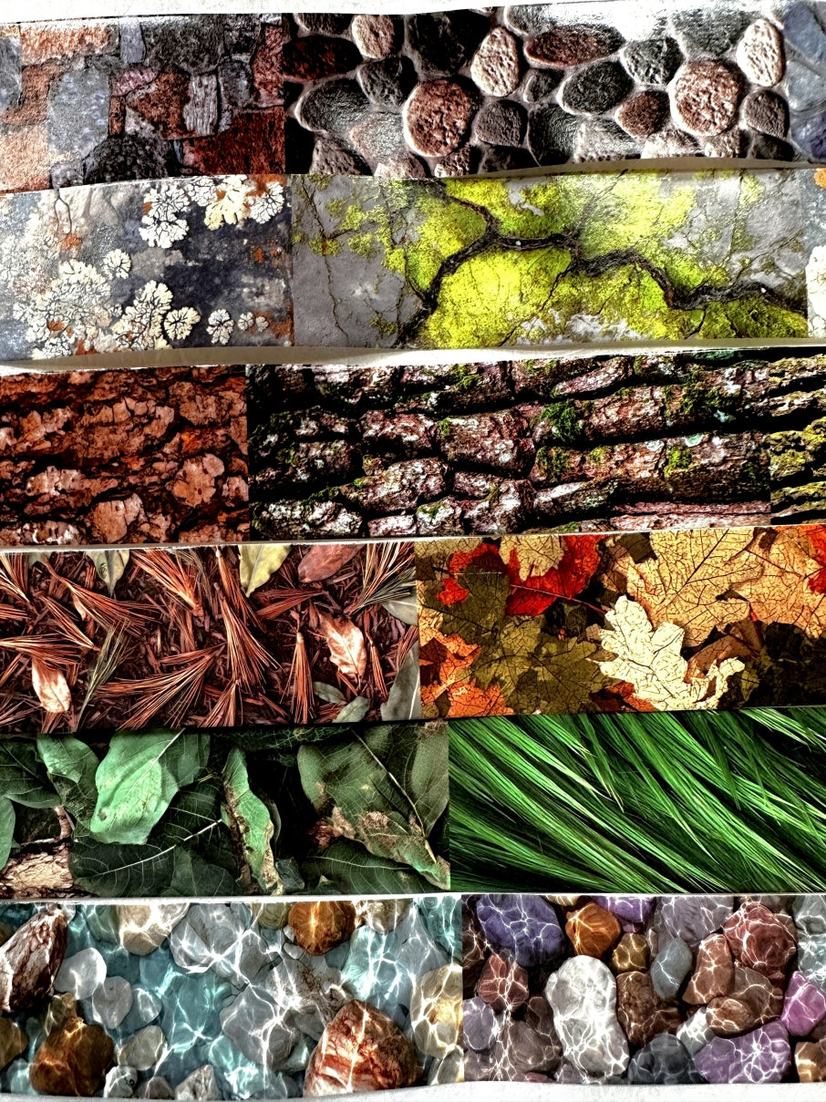 Have a Good Day - Natural Texture Library Series washi tapes SAMPLES