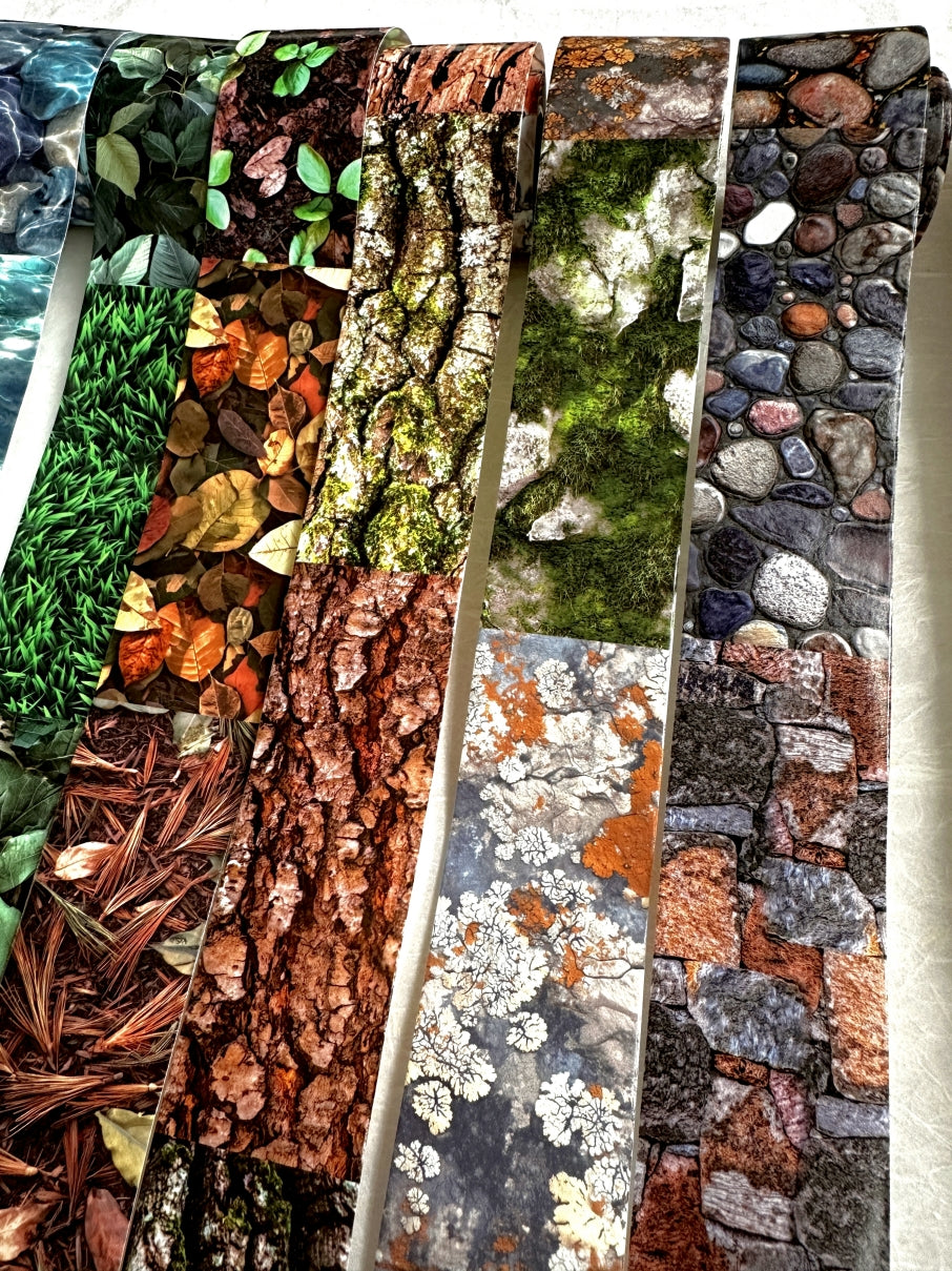 Have a Good Day - Natural Texture Library Series washi tapes SAMPLES