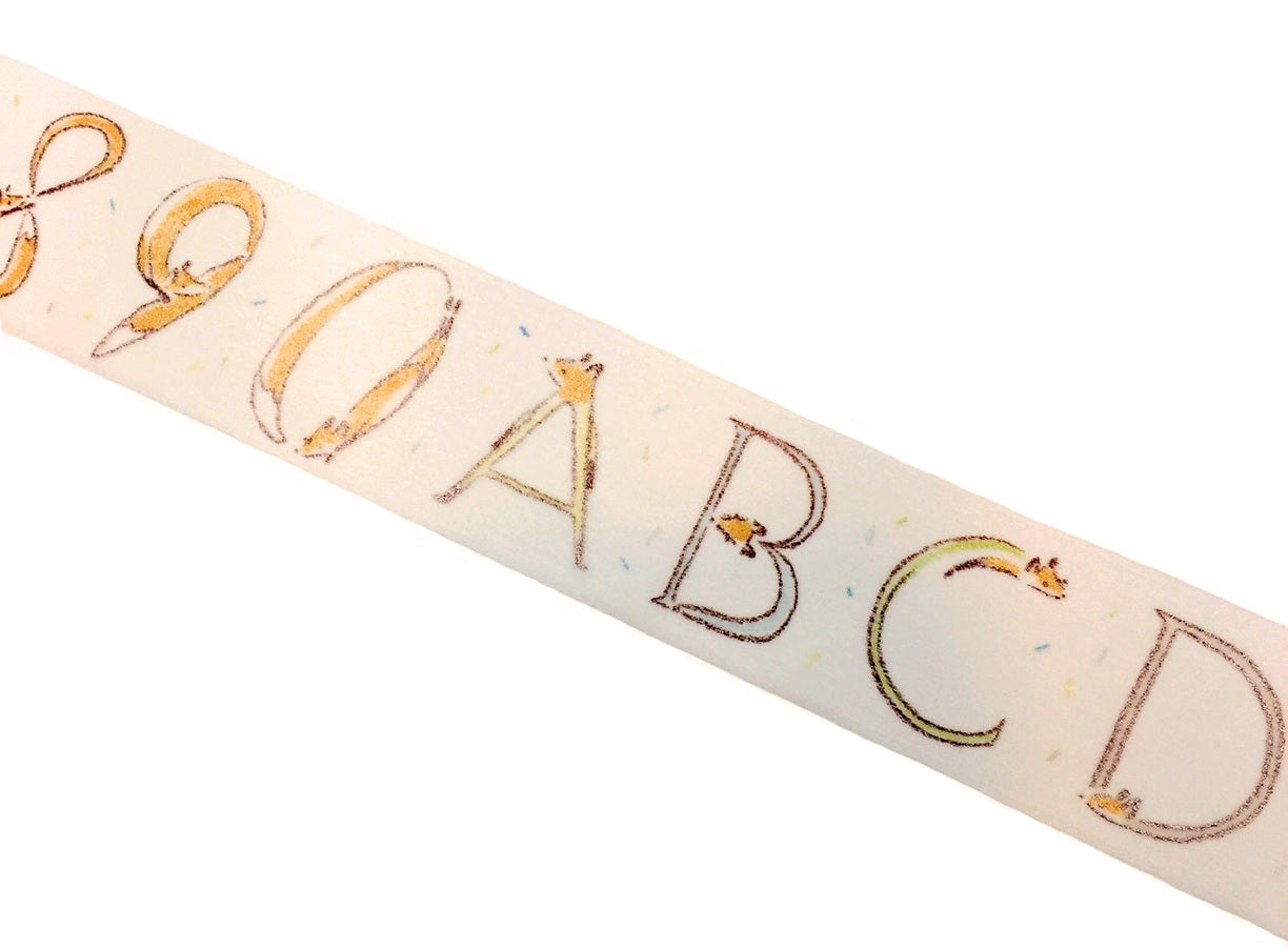 Hello Studio - Writing Moment (fox alphabet) washi tape SAMPLES
