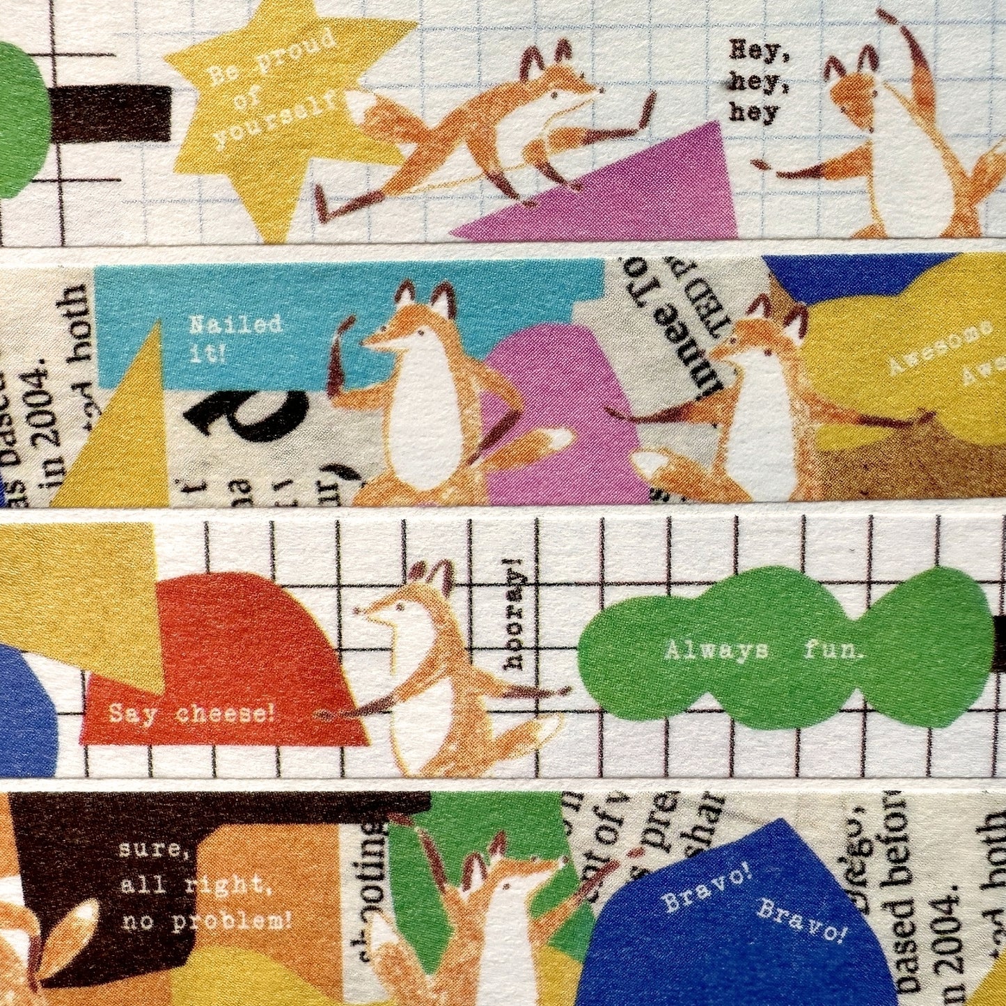 Hello Studio - Collage Ballata washi tape SAMPLES