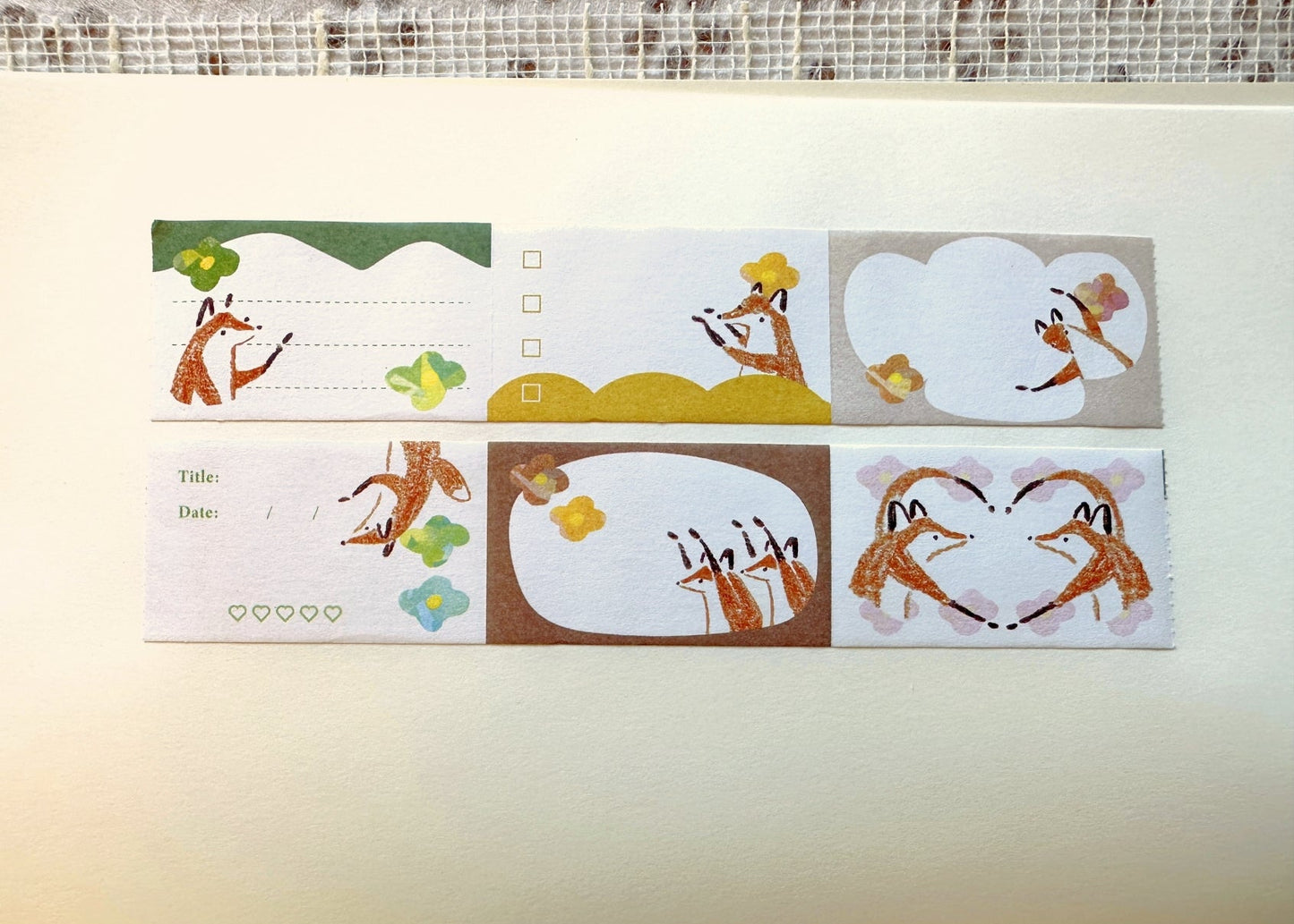 Hello Studio - Whisper Huchii sticky memo roll SAMPLES