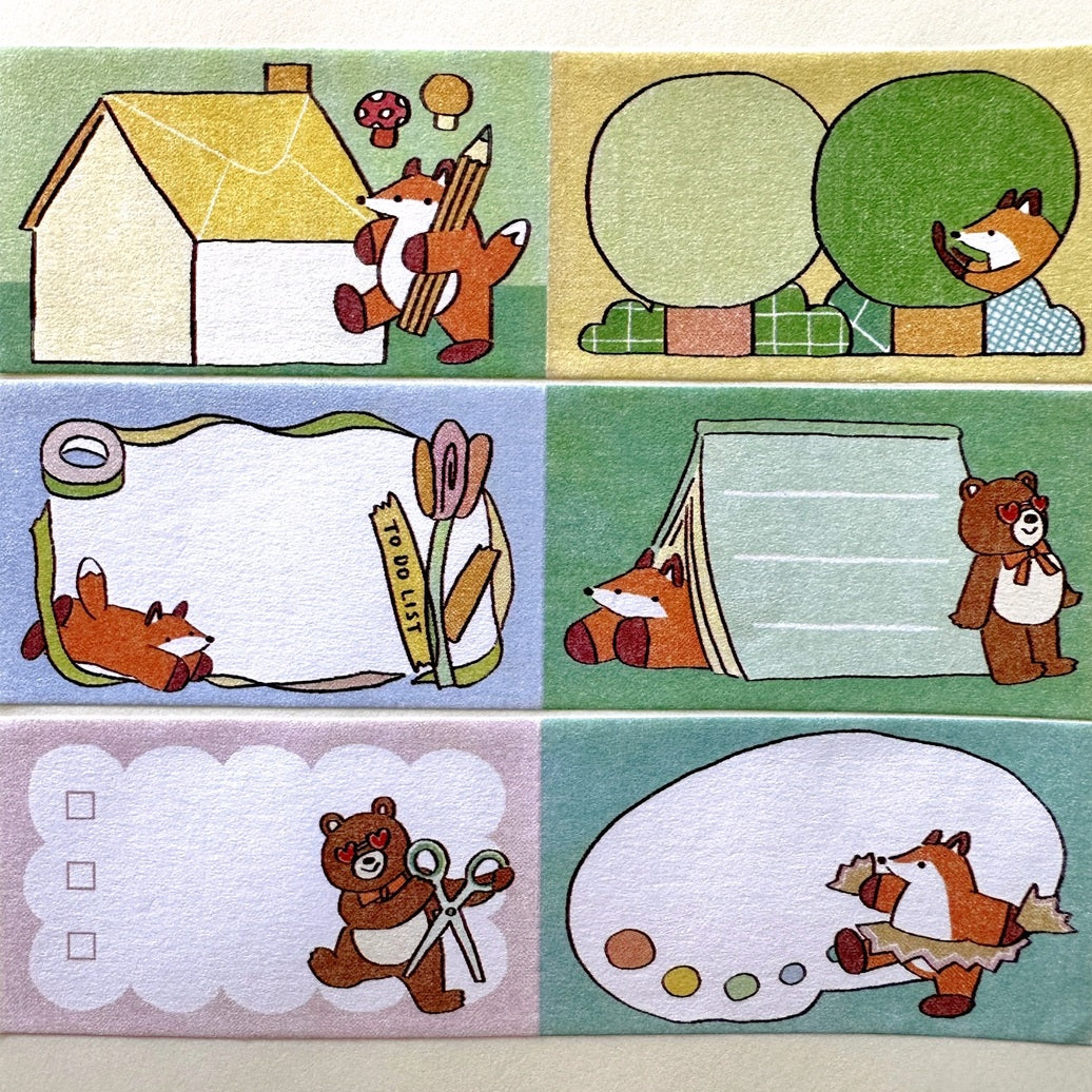 Hello Studio - Bungu Forest sticky memo roll SAMPLES