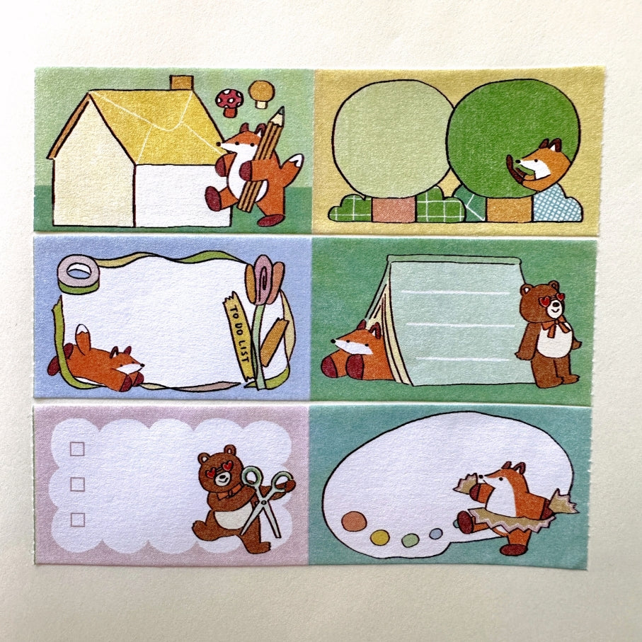 Hello Studio - Bungu Forest sticky memo roll SAMPLES