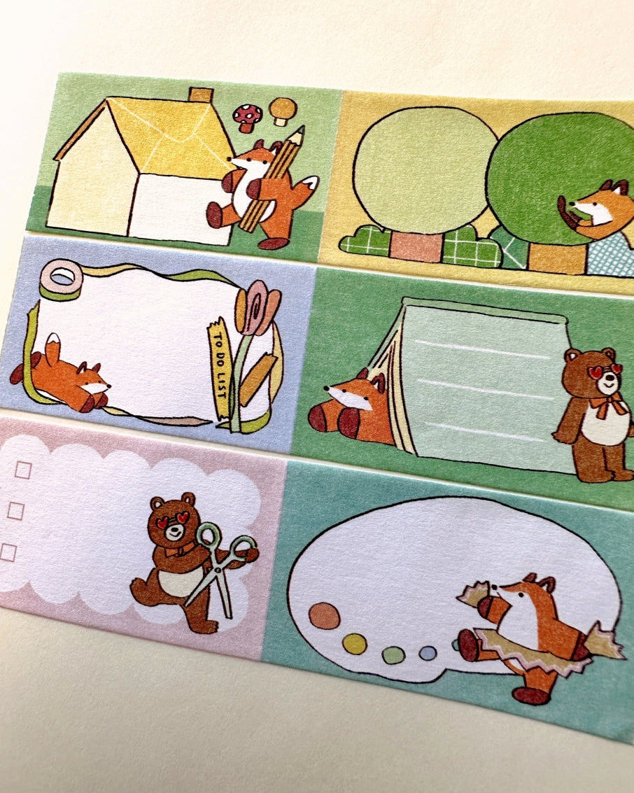 Hello Studio - Bungu Forest sticky memo roll SAMPLES