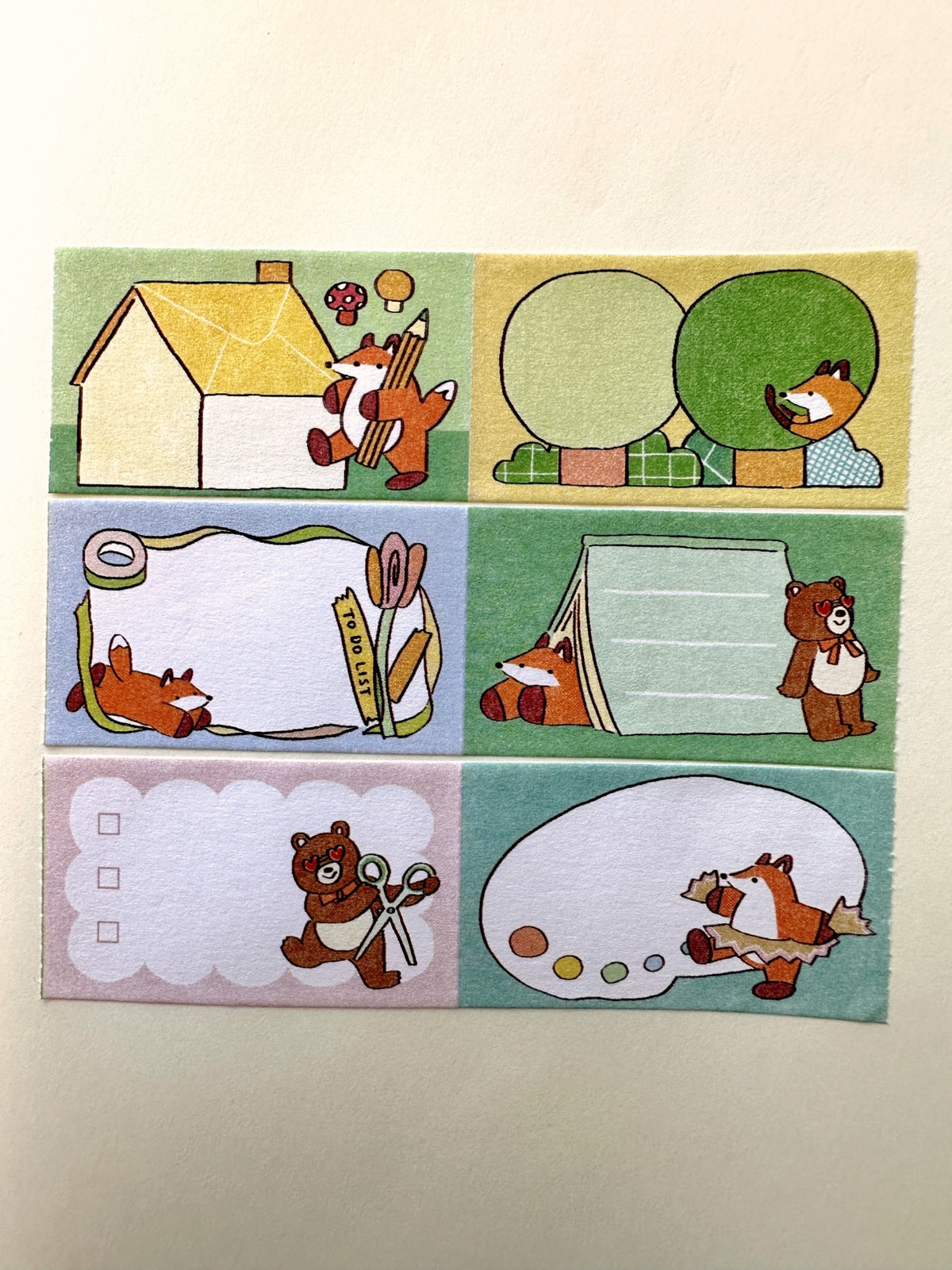 Hello Studio - Bungu Forest sticky memo roll SAMPLES
