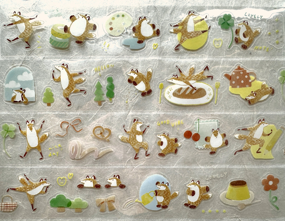 Hello Studio - Dear Huchii kiss-cut PET tape SAMPLES