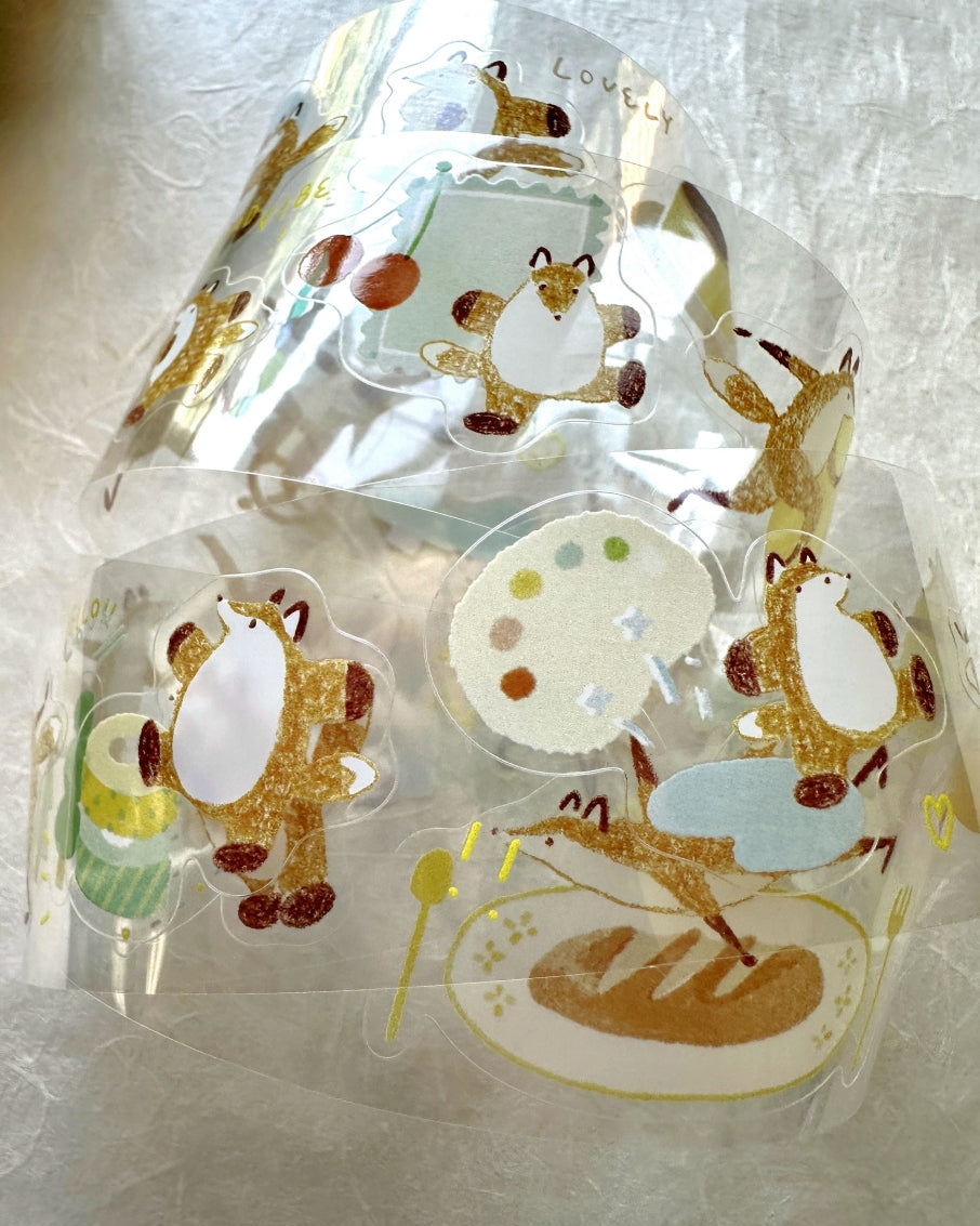 Hello Studio - Dear Huchii kiss-cut PET tape SAMPLES