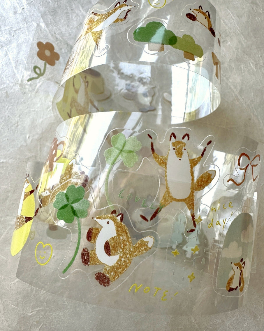 Hello Studio - Dear Huchii kiss-cut PET tape SAMPLES