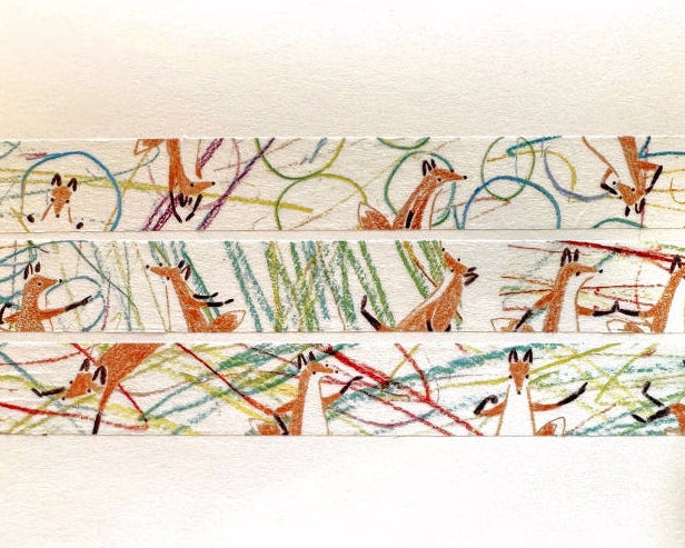 Hello Studio - Graffiti Time, Dancing in the Rain, Retro Tile washi tape SAMPLES