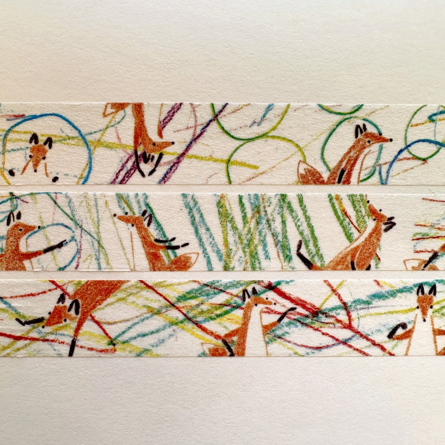 Hello Studio - Graffiti Time, Dancing in the Rain, Retro Tile washi tape SAMPLES