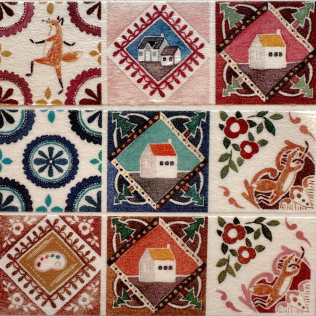 Hello Studio - Graffiti Time, Dancing in the Rain, Retro Tile washi tape SAMPLES