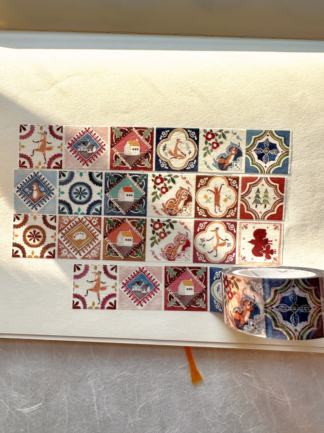 Hello Studio - Graffiti Time, Dancing in the Rain, Retro Tile washi tape SAMPLES