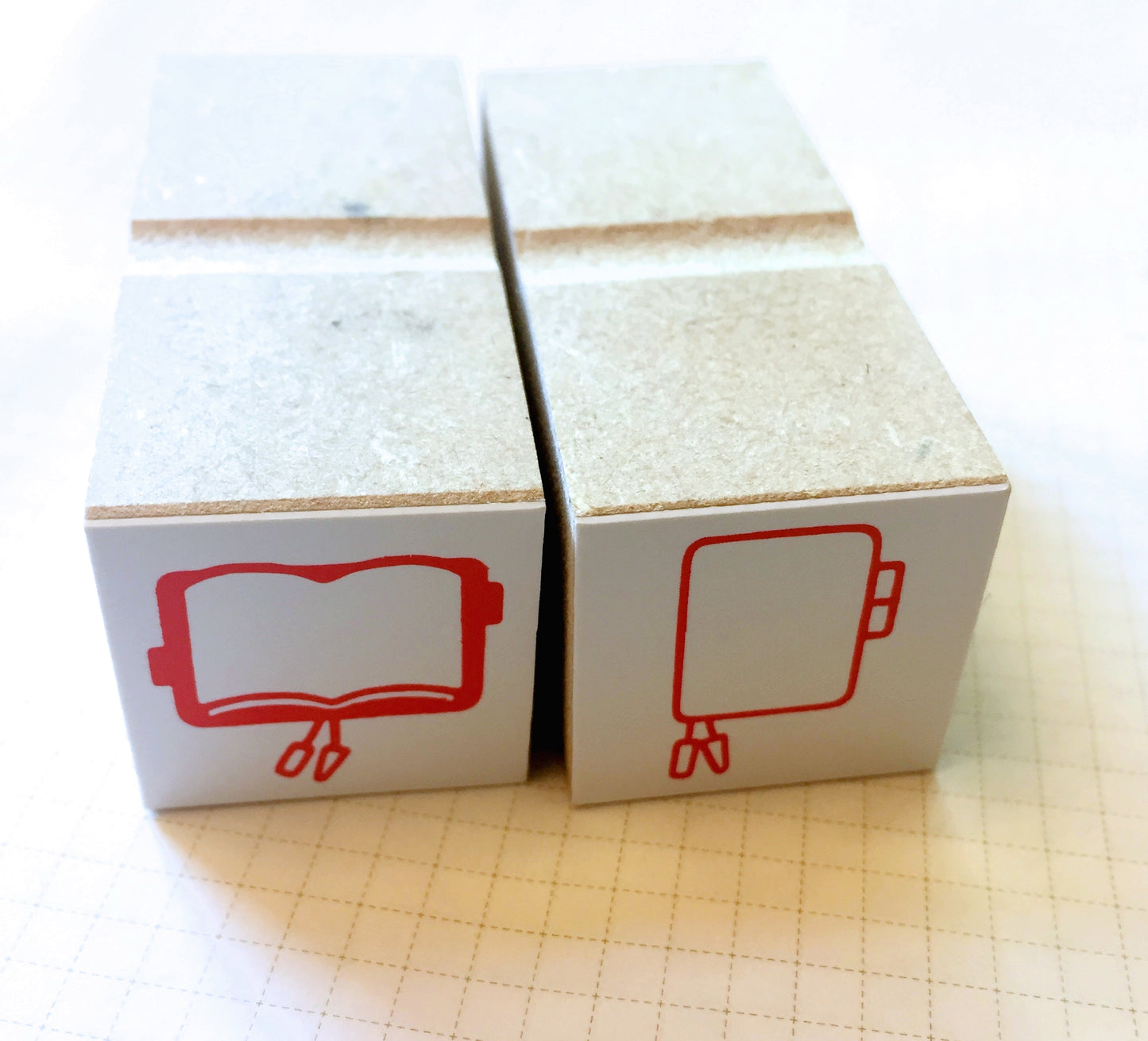 Hobonichi x Osanpo - planner rubber stamps set of 2 [Pre-loved]