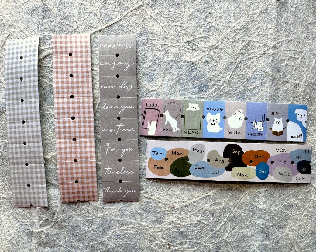 Hairmo - five label sticker rolls SAMPLES