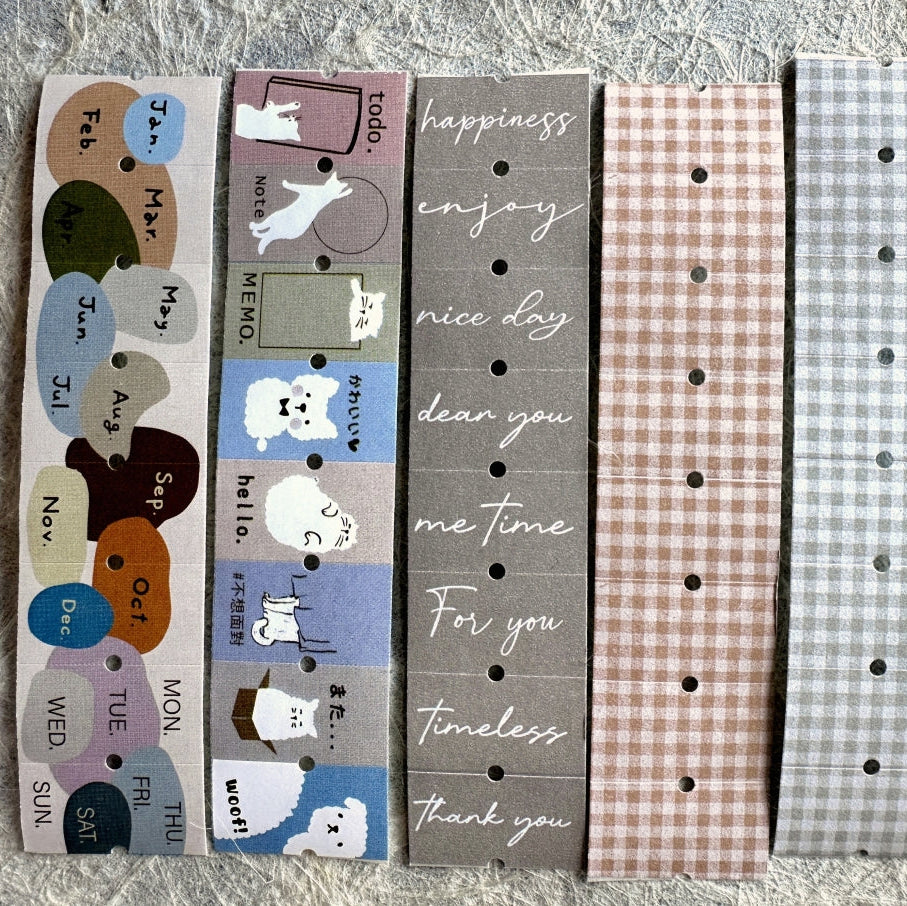 Hairmo - five label sticker rolls SAMPLES