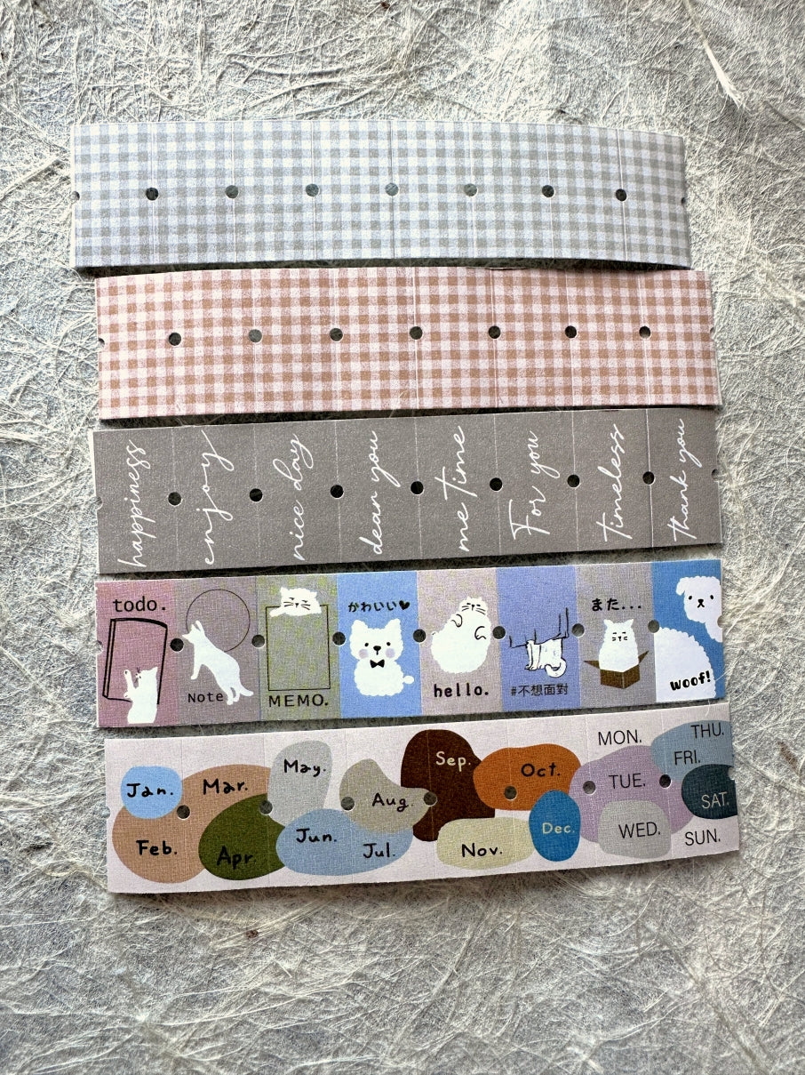 Hairmo - five label sticker rolls SAMPLES