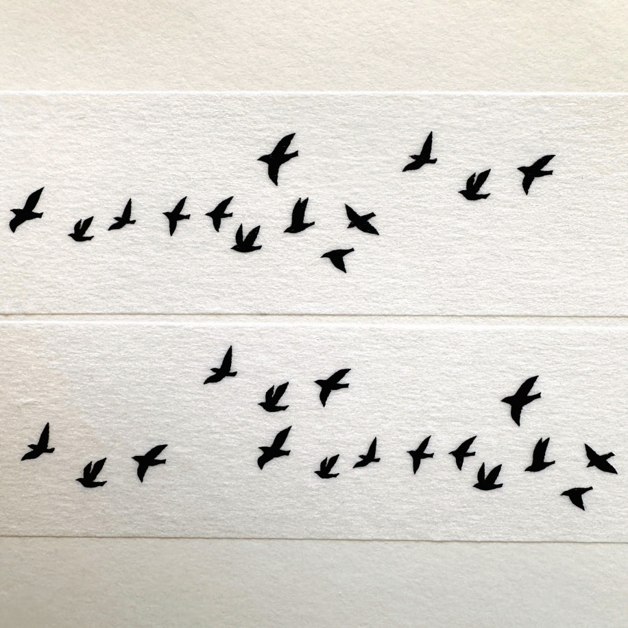 Hütte Paper Works - Migratory Birds washi tape SAMPLES