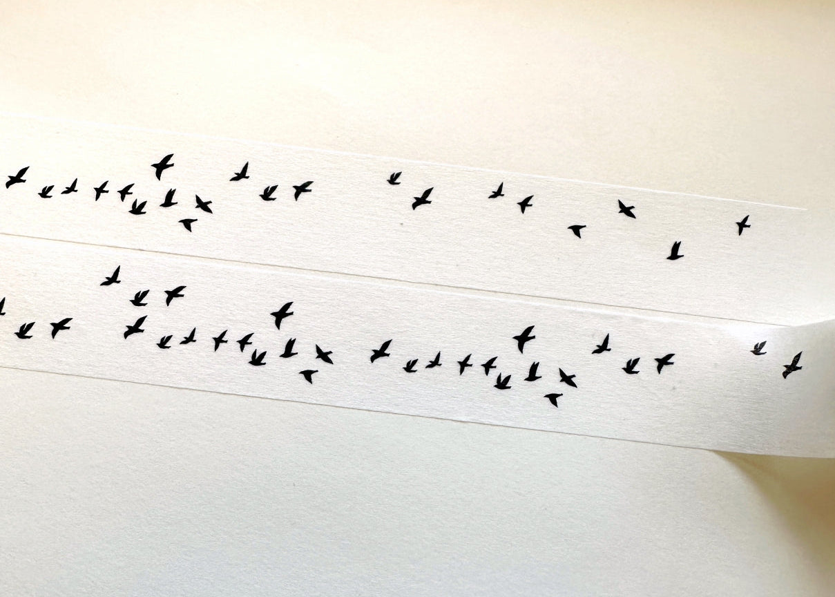 Hütte Paper Works - Migratory Birds washi tape SAMPLES
