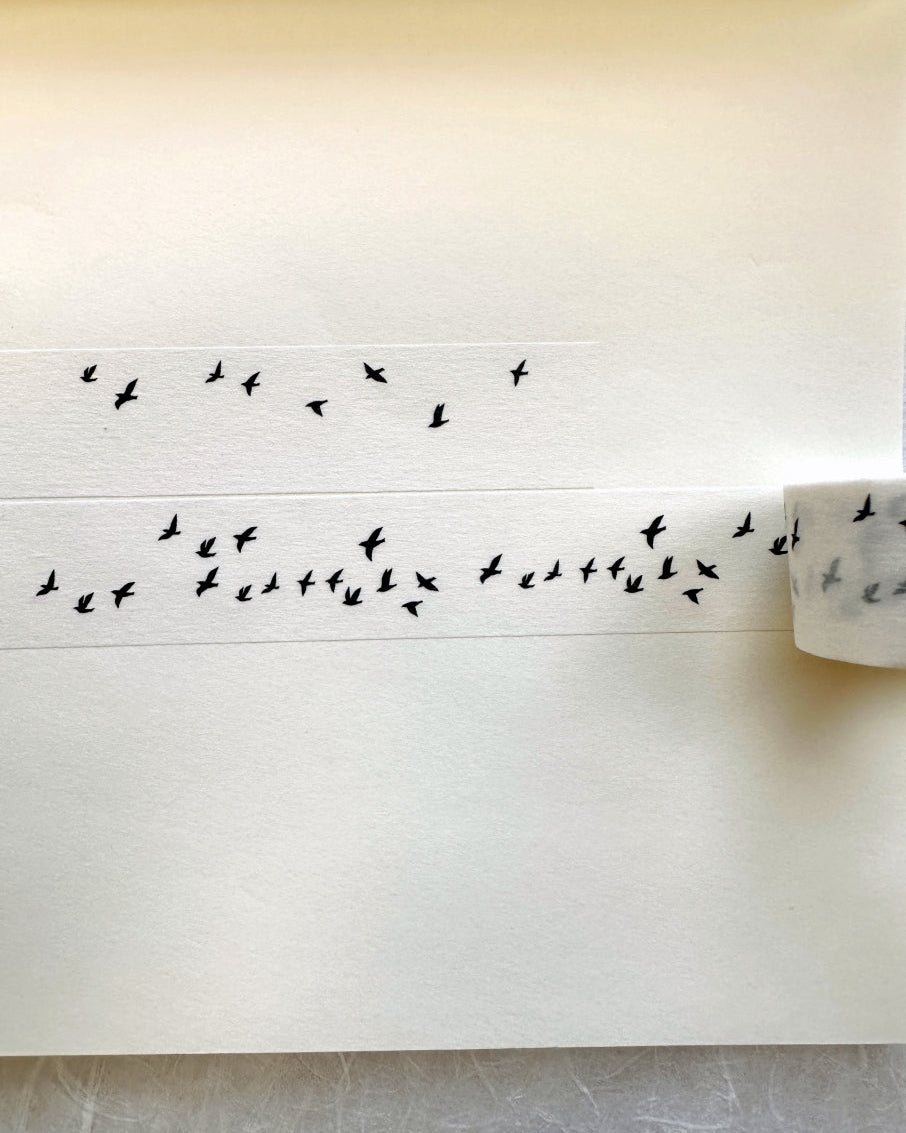 Hütte Paper Works - Migratory Birds washi tape SAMPLES