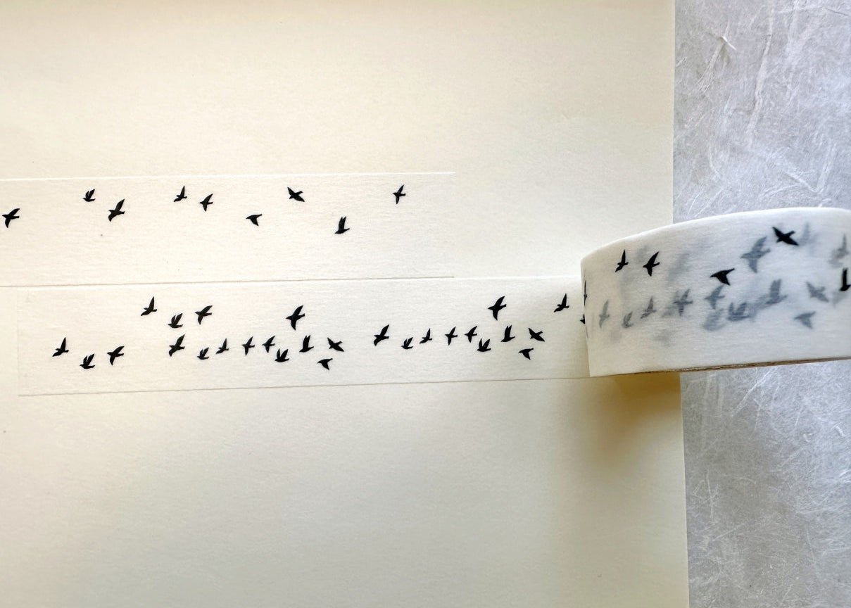Hütte Paper Works - Migratory Birds washi tape SAMPLES