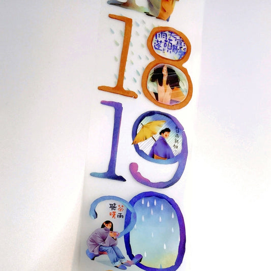 Nailyo - When Will It Rain? PET tape (5 cm x 185 cm) SAMPLES