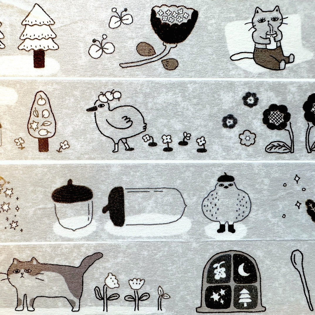 Ivy Snow - A Lazy Afternoon washi tape SAMPLES