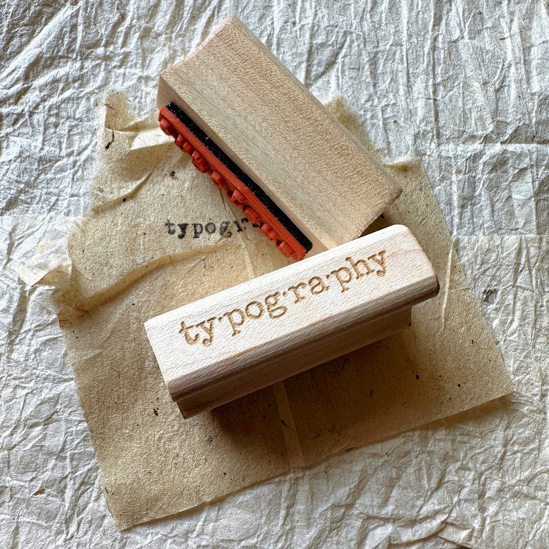 TAOthings Studio - Typography rubber stamp