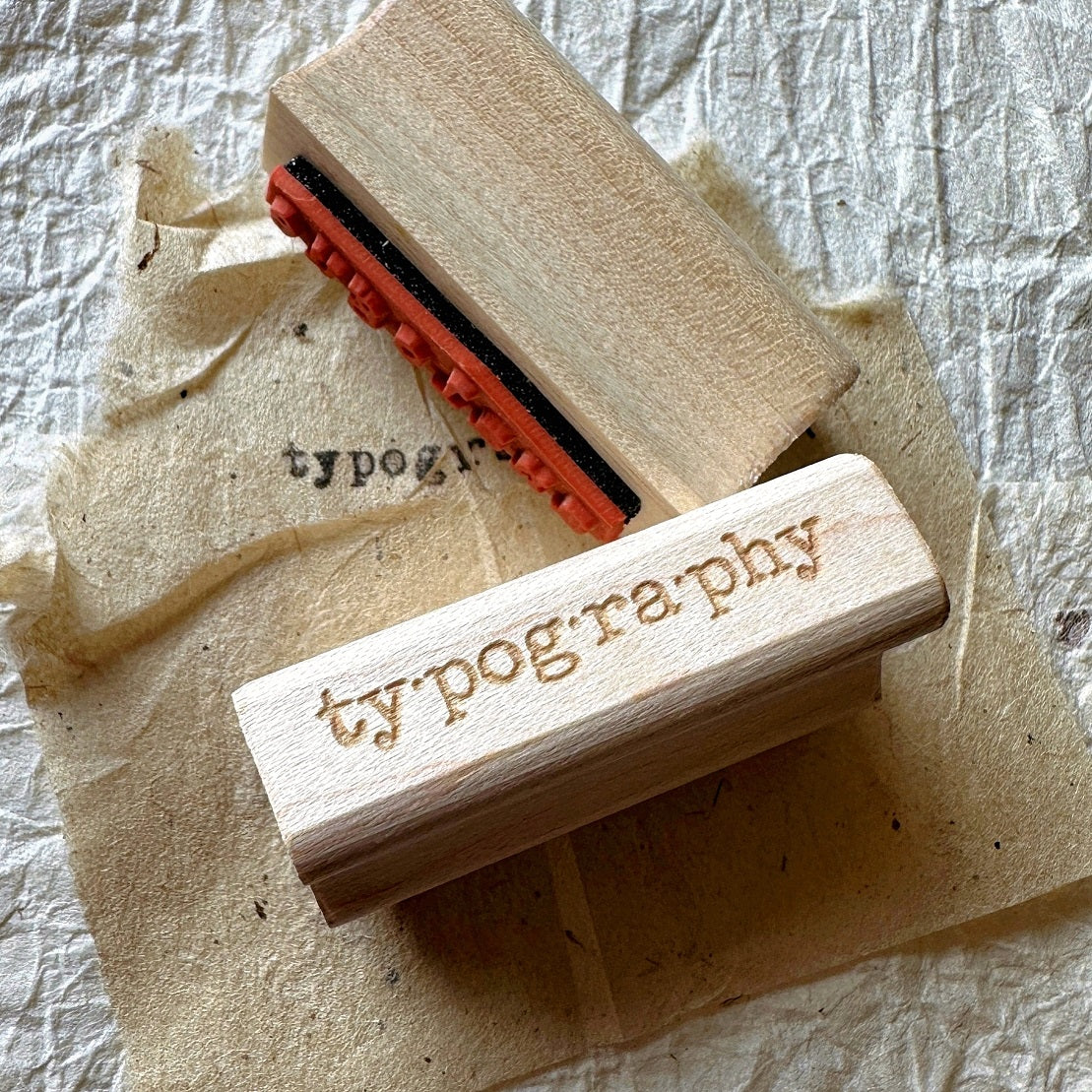 TAOthings Studio - Typography rubber stamp