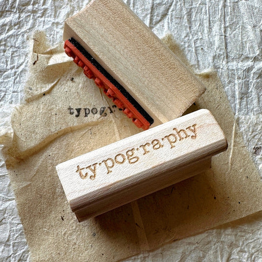 TAOthings Studio - Typography rubber stamp