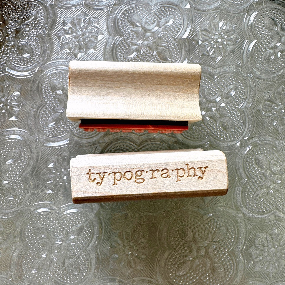 TAOthings Studio - Typography rubber stamp