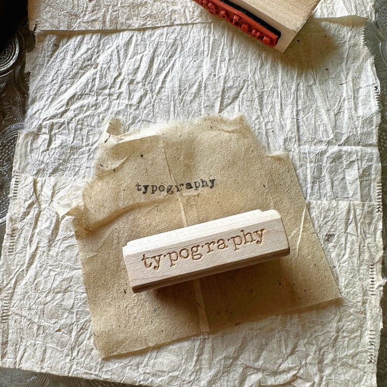 TAOthings Studio - Typography rubber stamp