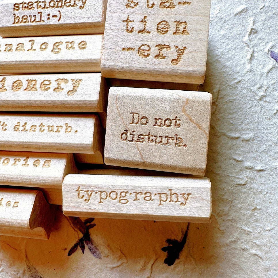 TAOthings Studio - Typography rubber stamp
