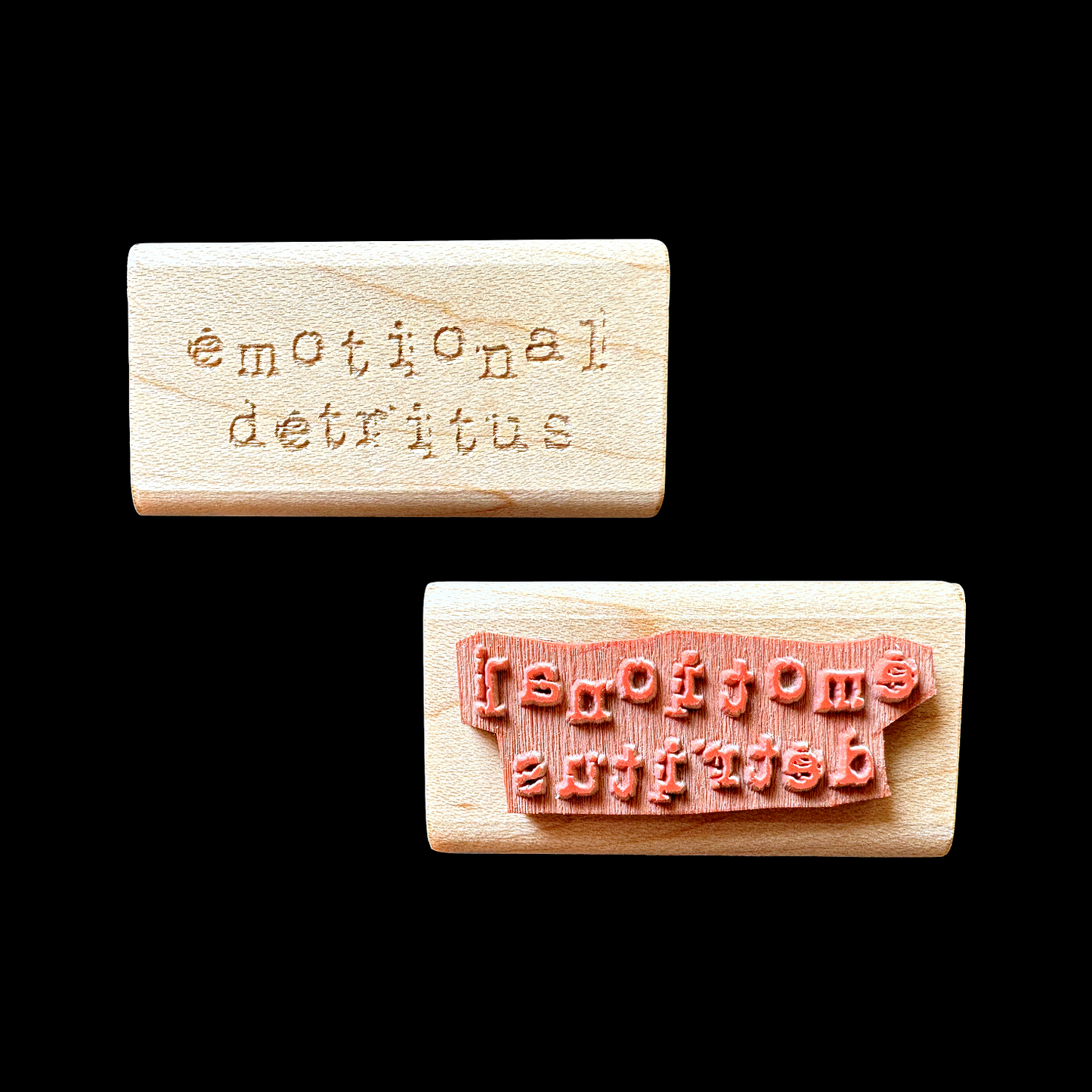 TAOthings Studio - Emotional Detritus rubber stamp