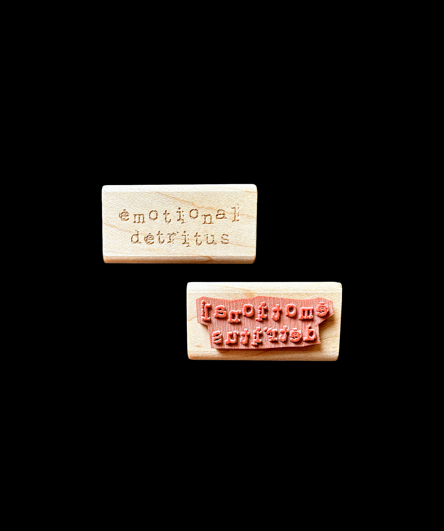 TAOthings Studio - Emotional Detritus rubber stamp