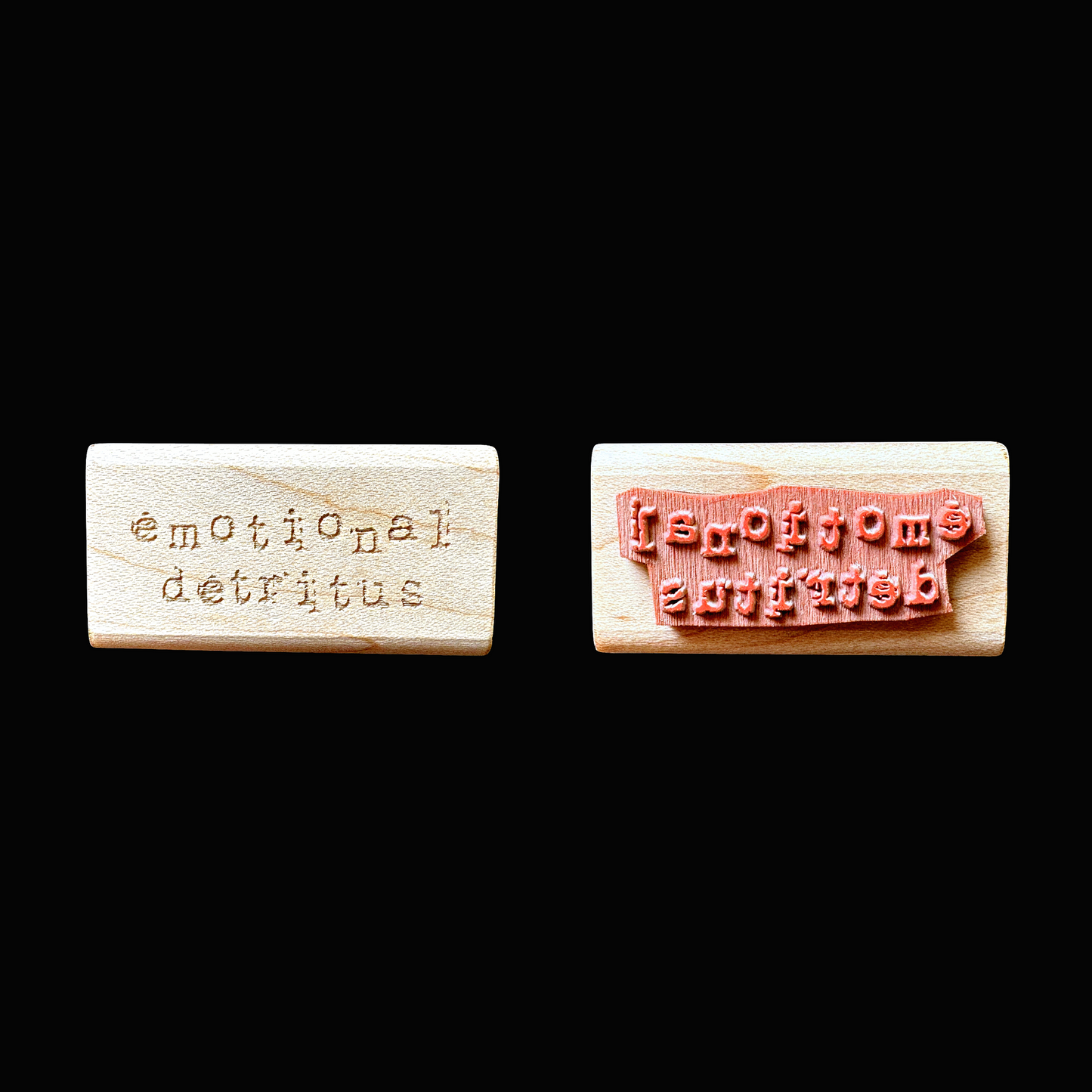TAOthings Studio - Emotional Detritus rubber stamp
