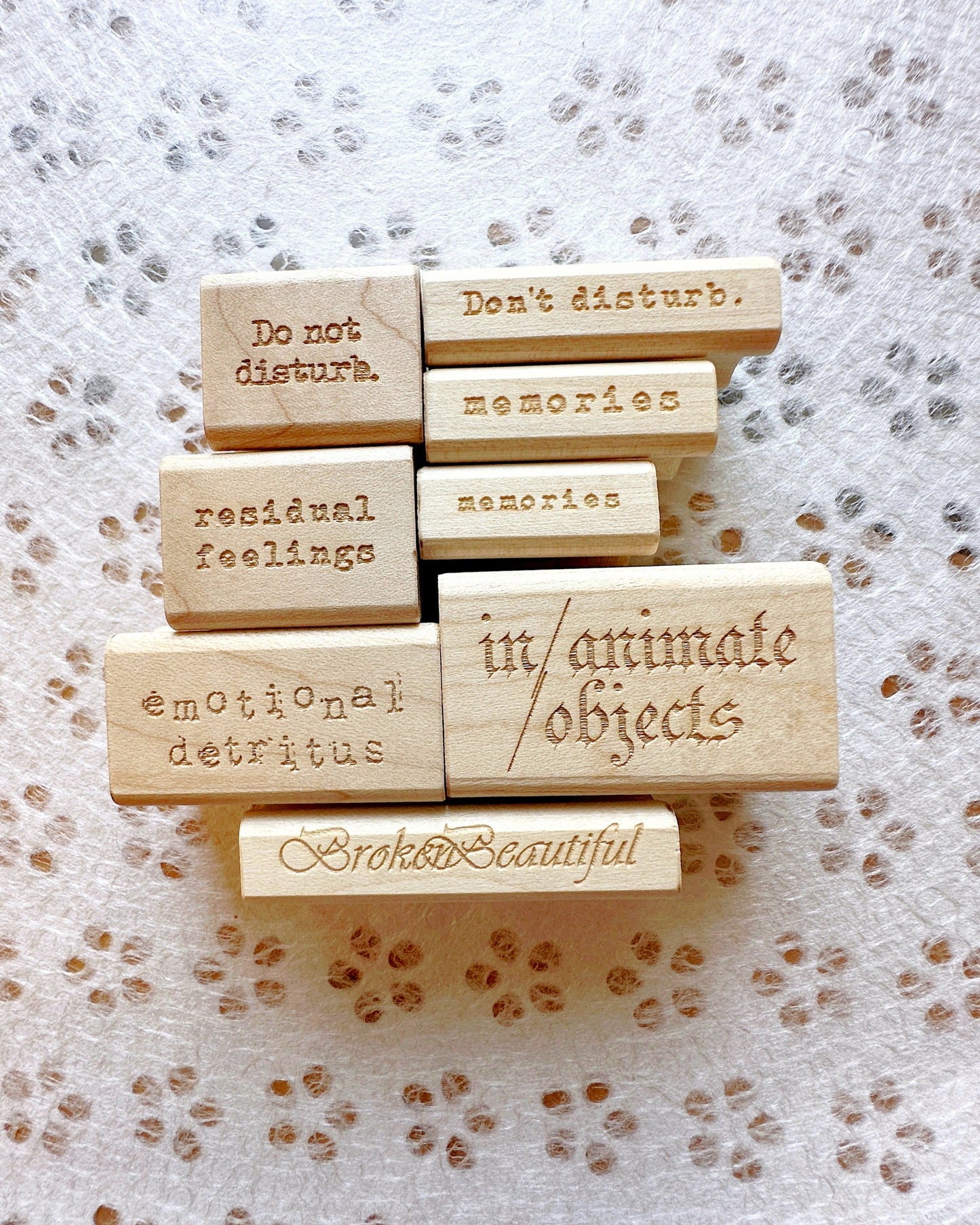 TAOthings Studio - Emotional Detritus rubber stamp