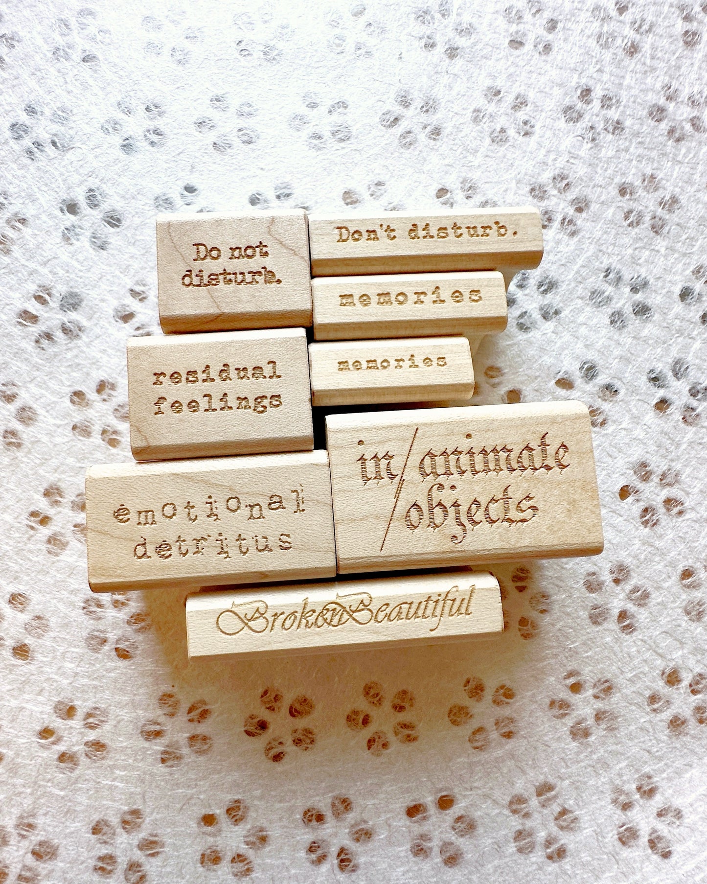 TAOthings Studio - Emotional Detritus rubber stamp