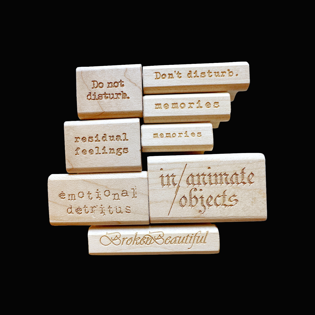 TAOthings Studio - Emotional Detritus rubber stamp
