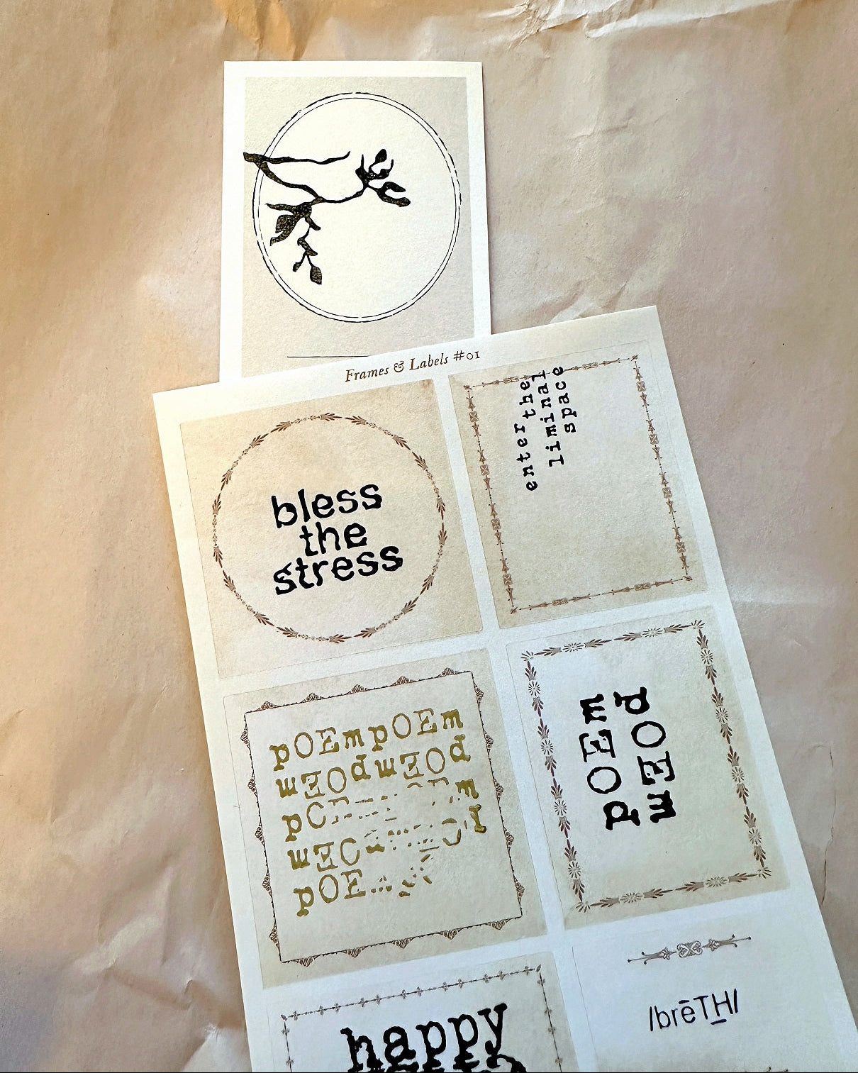 TAOthings Studio - Bless the Stress rubber stamp