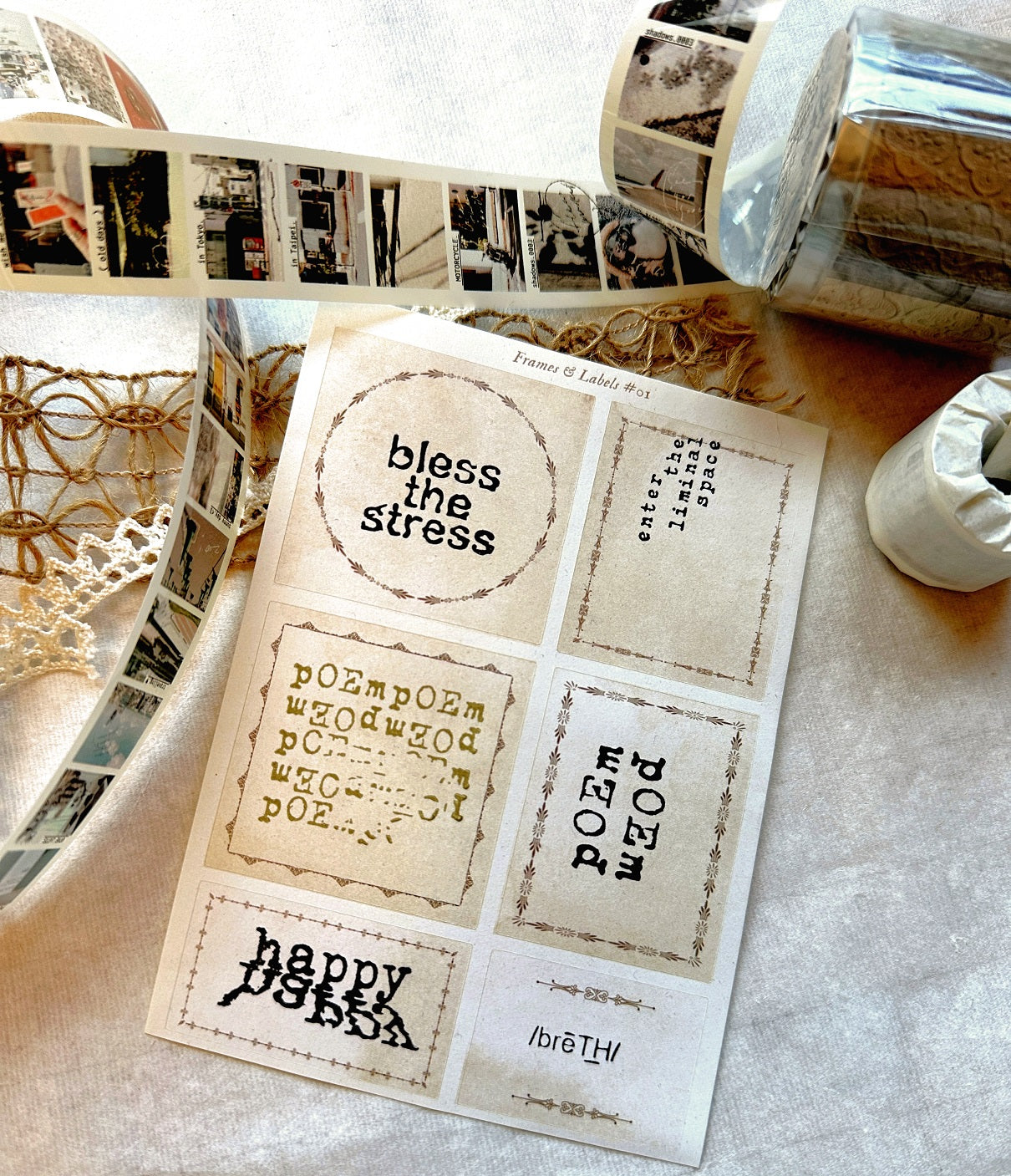 TAOthings Studio - Bless the Stress rubber stamp