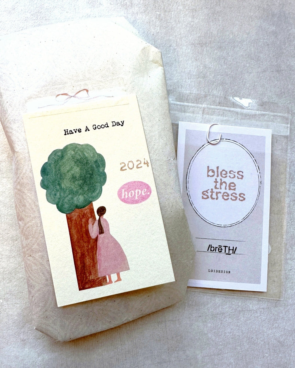 TAOthings Studio - Bless the Stress rubber stamp